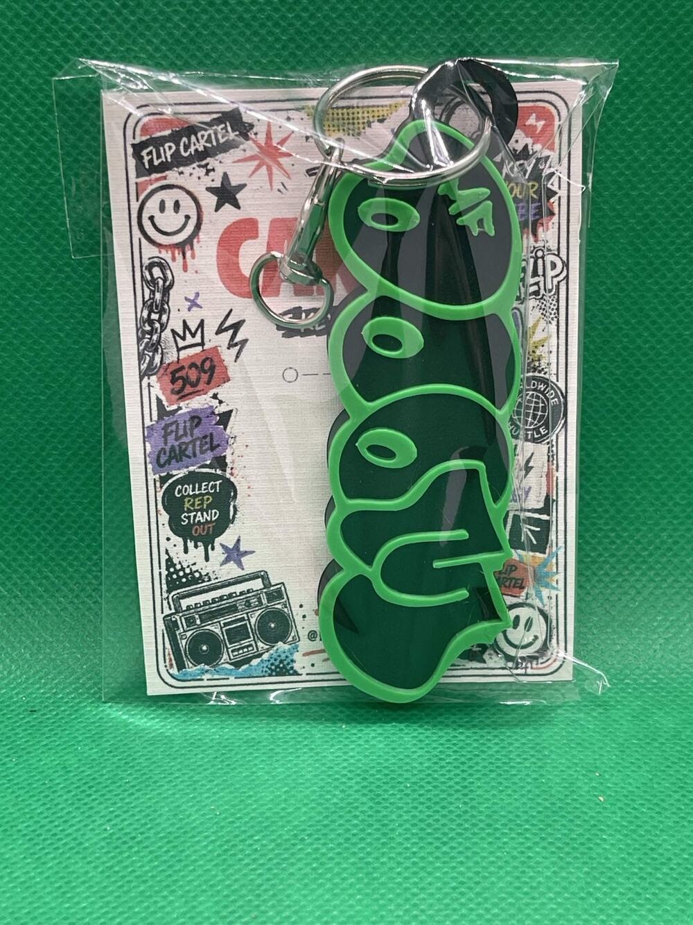 MF Doom MIX UP GREEN - BLACK Keychain